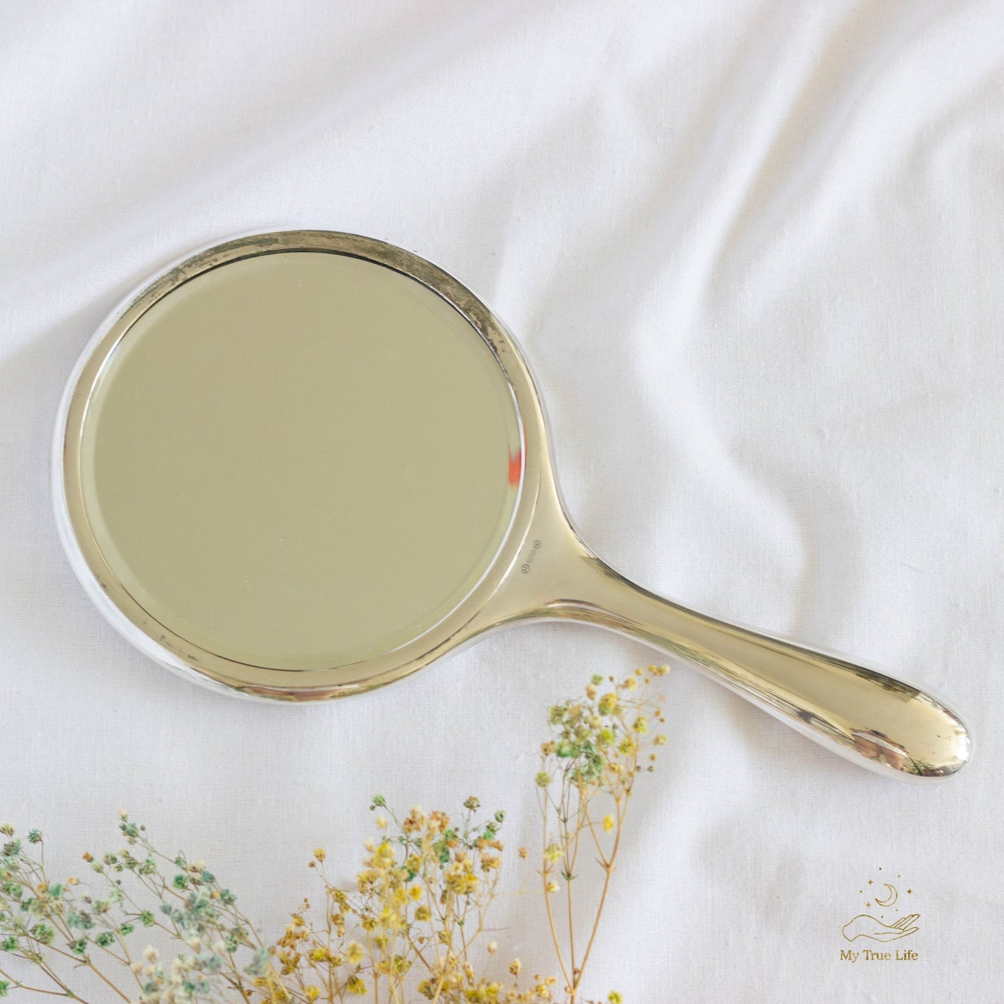 Antique silver mirror - Gero