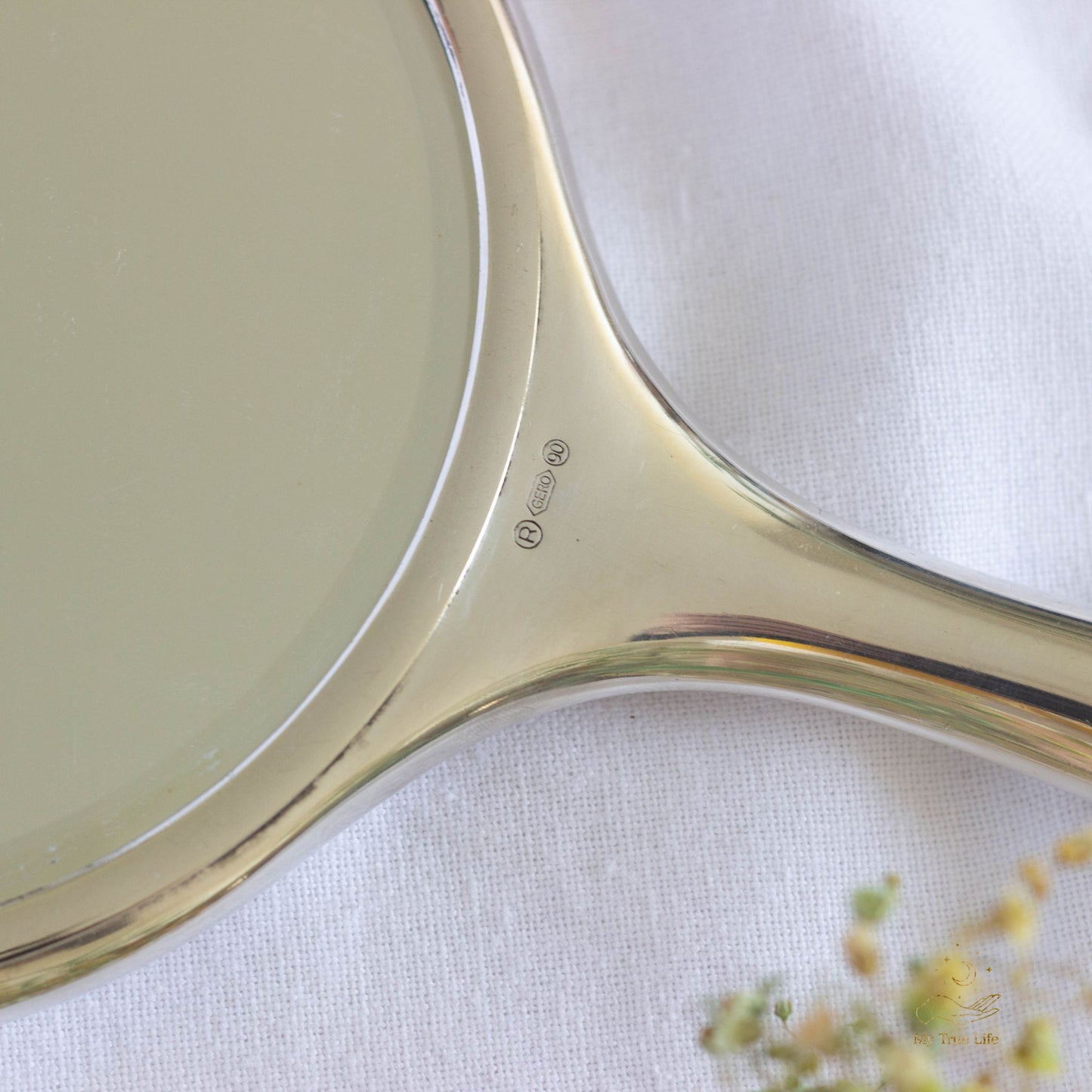 Antique silver mirror - Gero