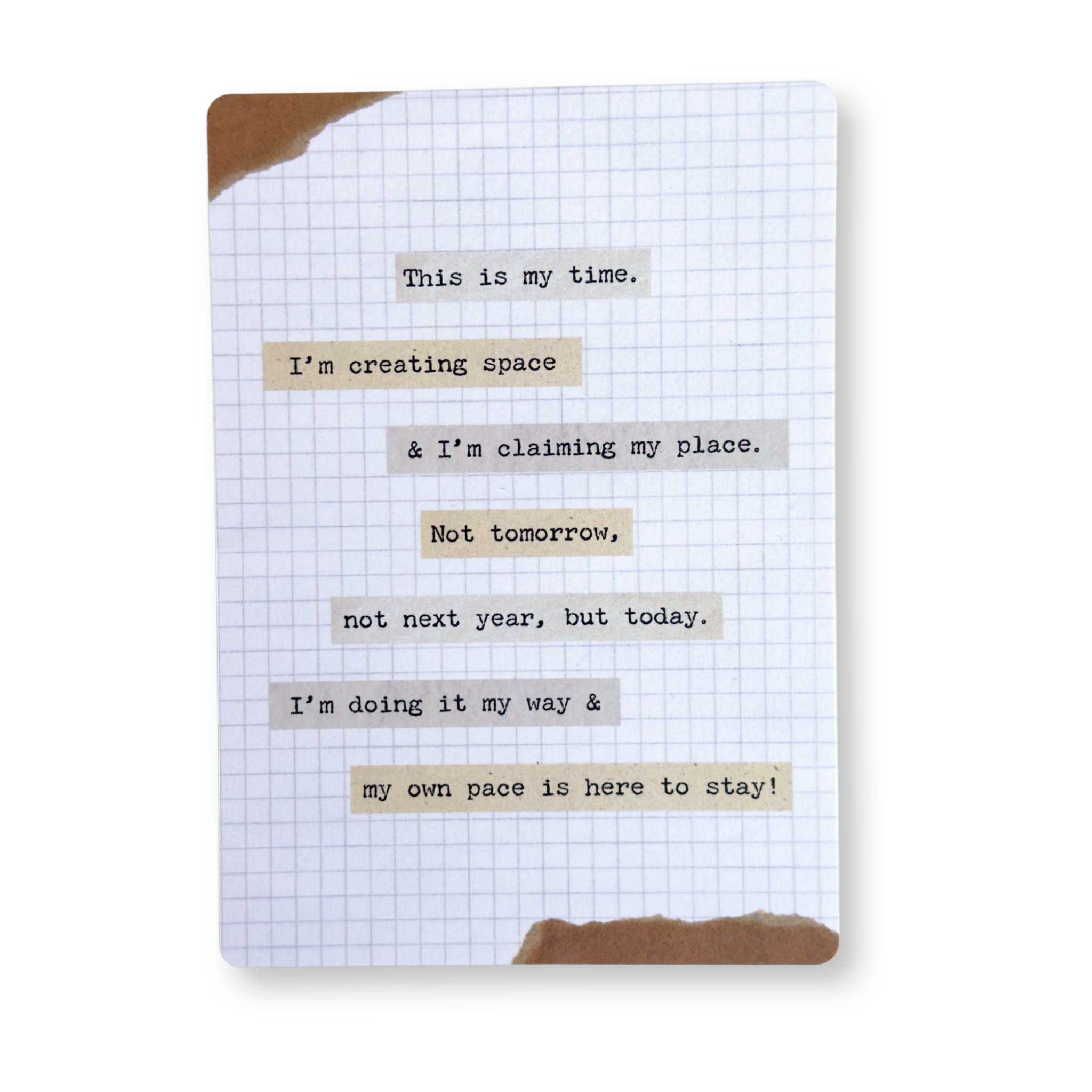 June Snail Mail Letter: Your Own Pace