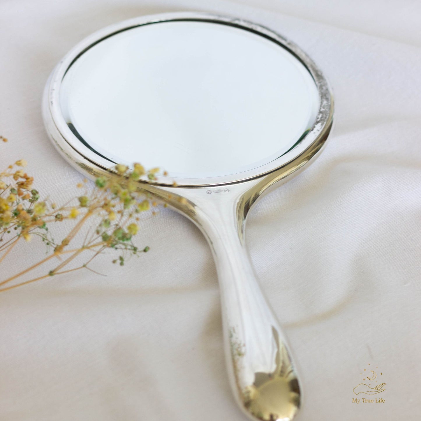 Antique silver mirror - Gero