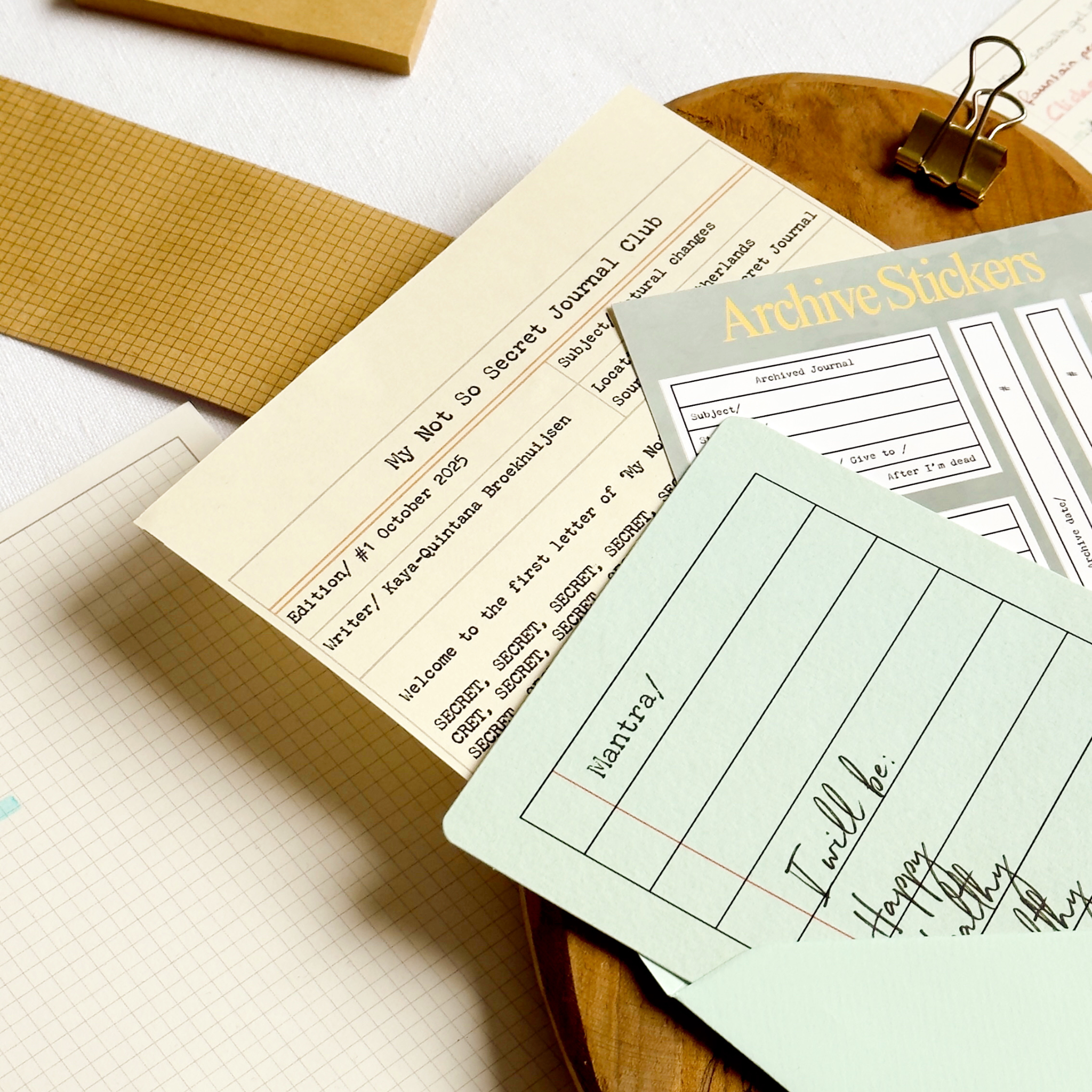 My Not So Secret Journal Club - Snail mail subscription