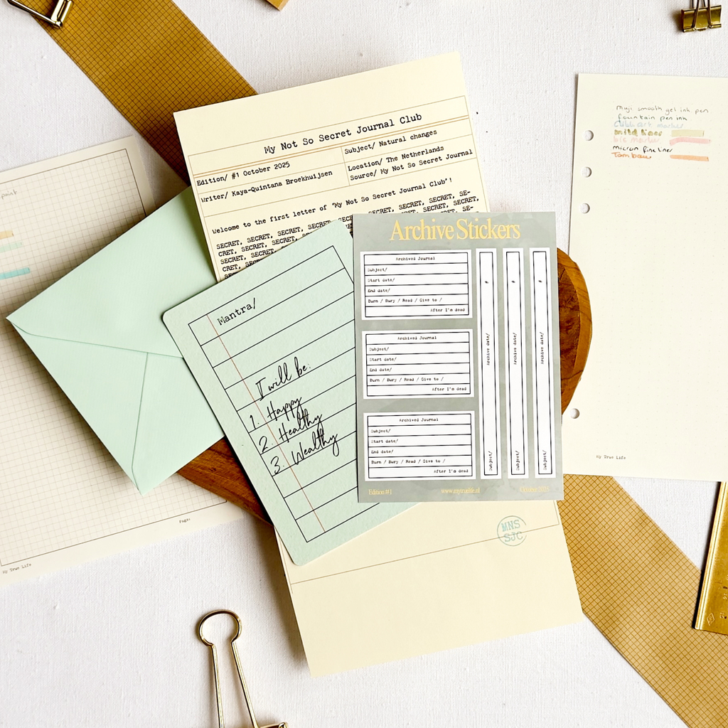My Not So Secret Journal Club - Snail mail subscription