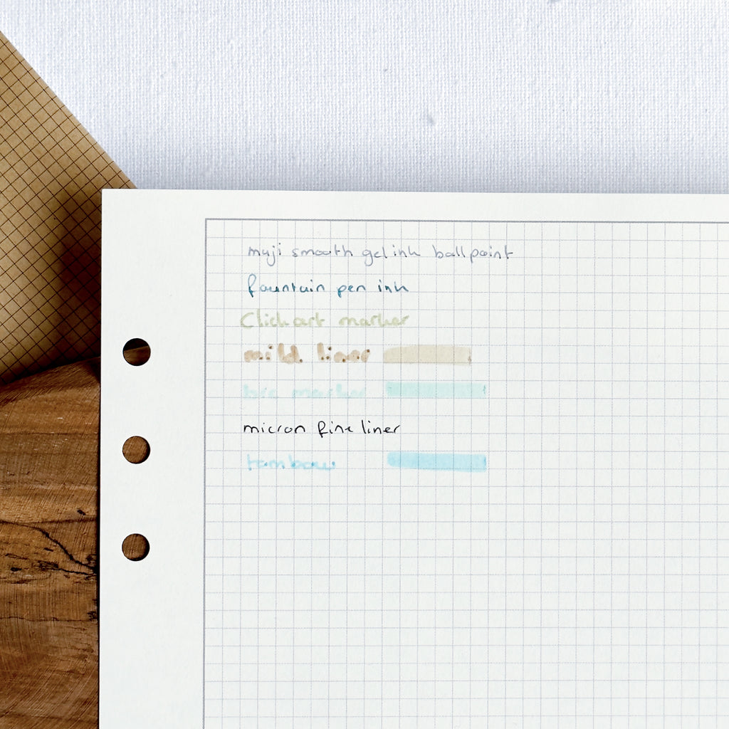 Graph Paper Ring Binder Inserts