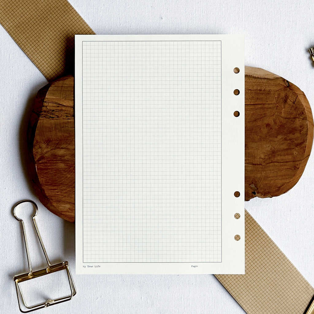 Graph Paper Ring Binder Inserts