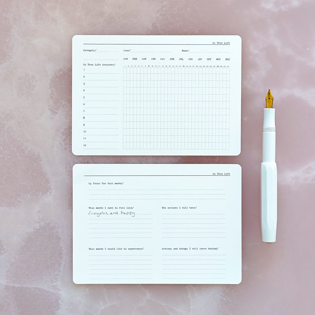 Monthly Habit Tracker Cards