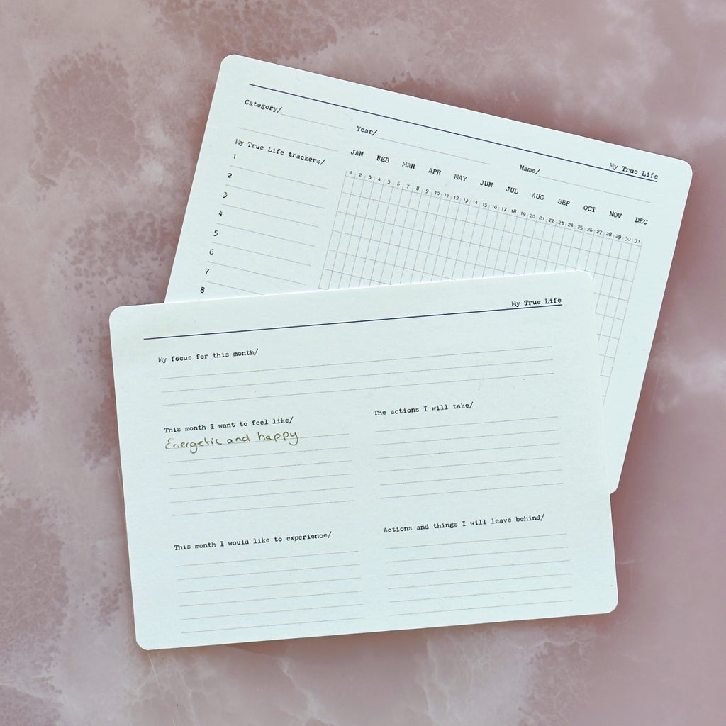 Monthly Habit Tracker Cards