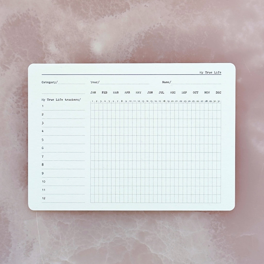 Monthly Habit Tracker Cards