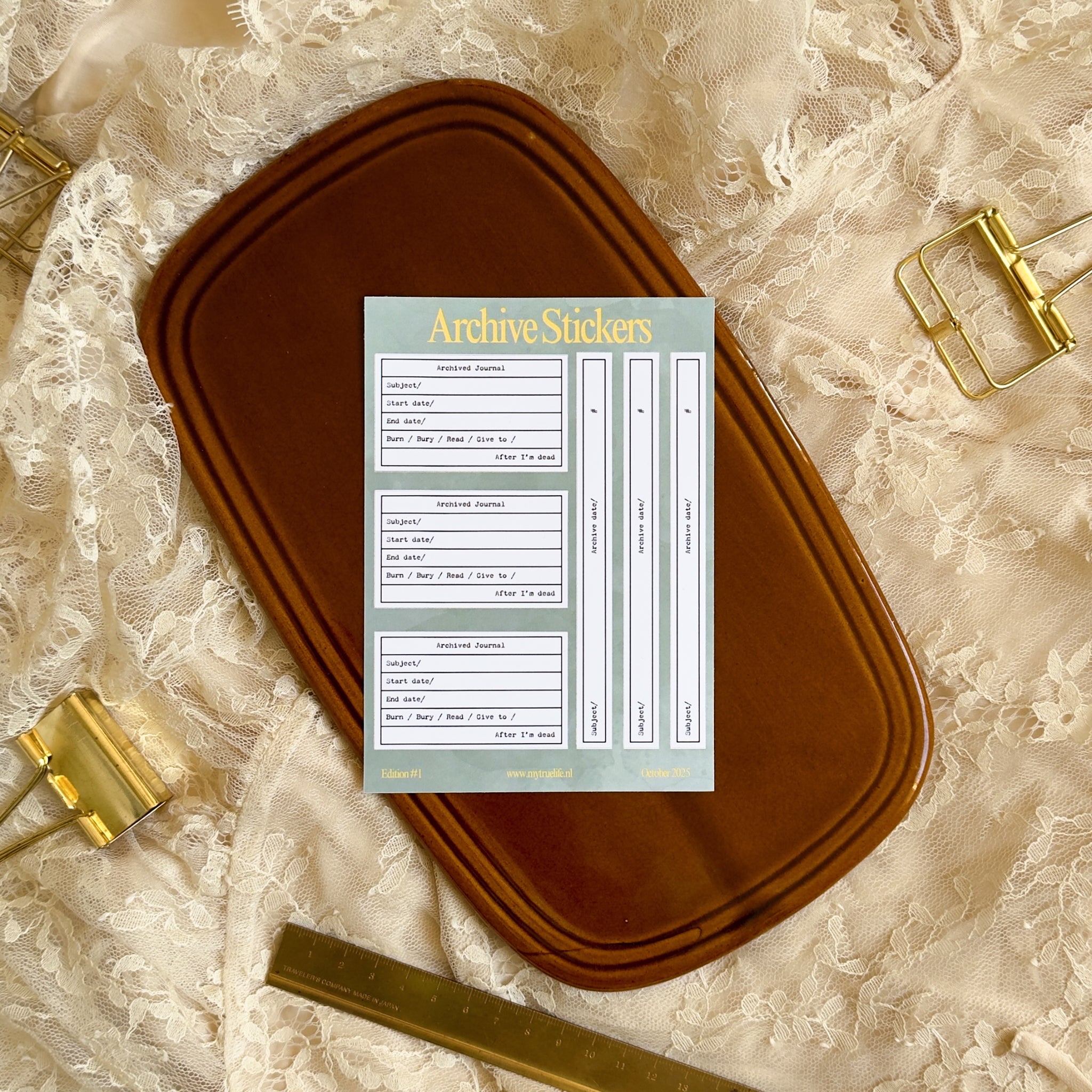 Journal Archive Stickers