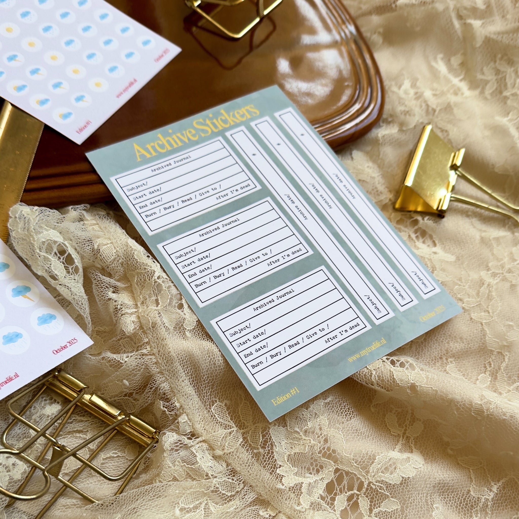 Journal Archive Stickers