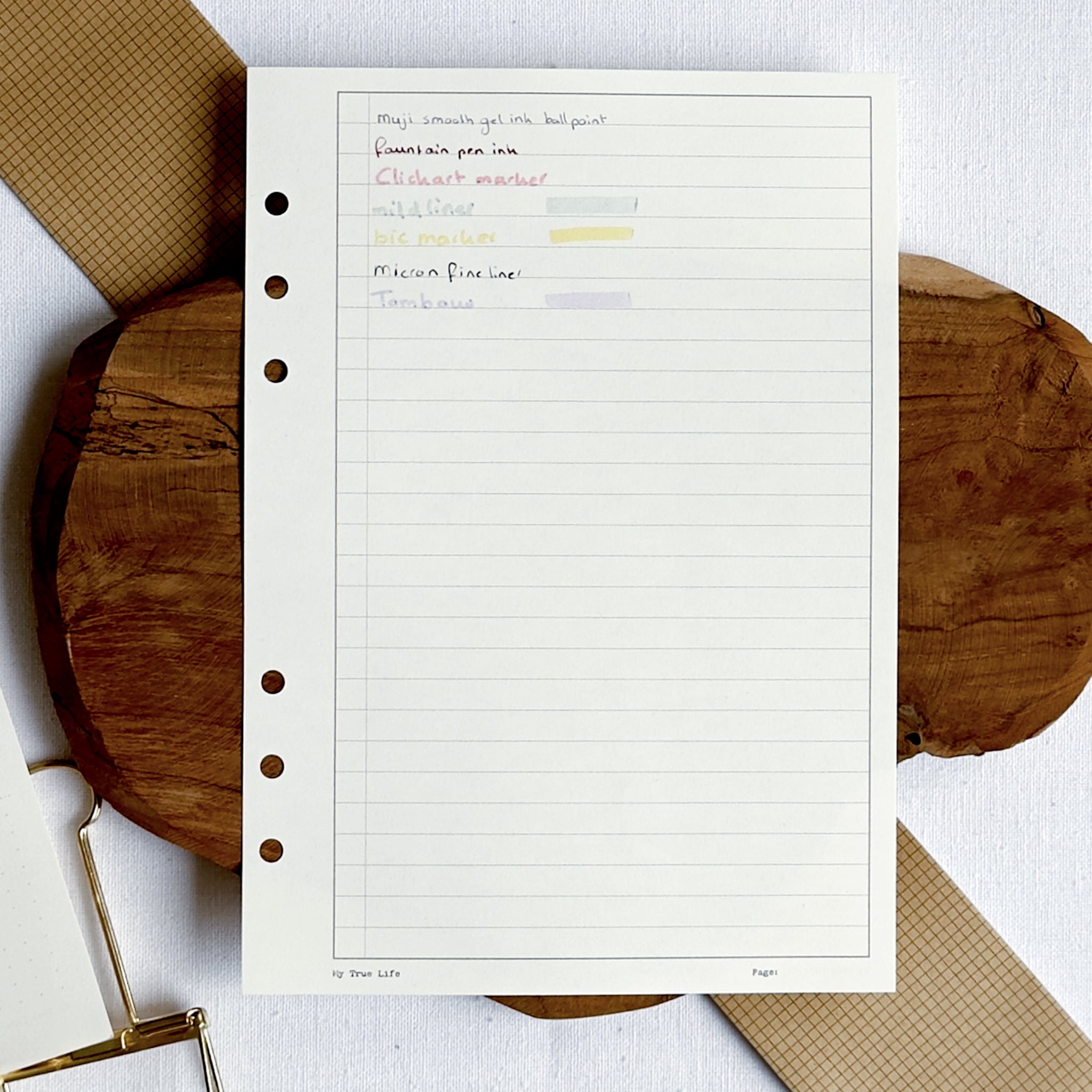 Lined Ring Binder Inserts