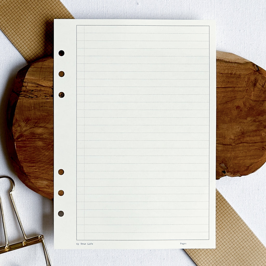 Lined Ring Binder Inserts