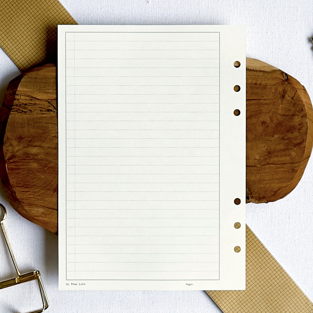 Lined Ring Binder Inserts