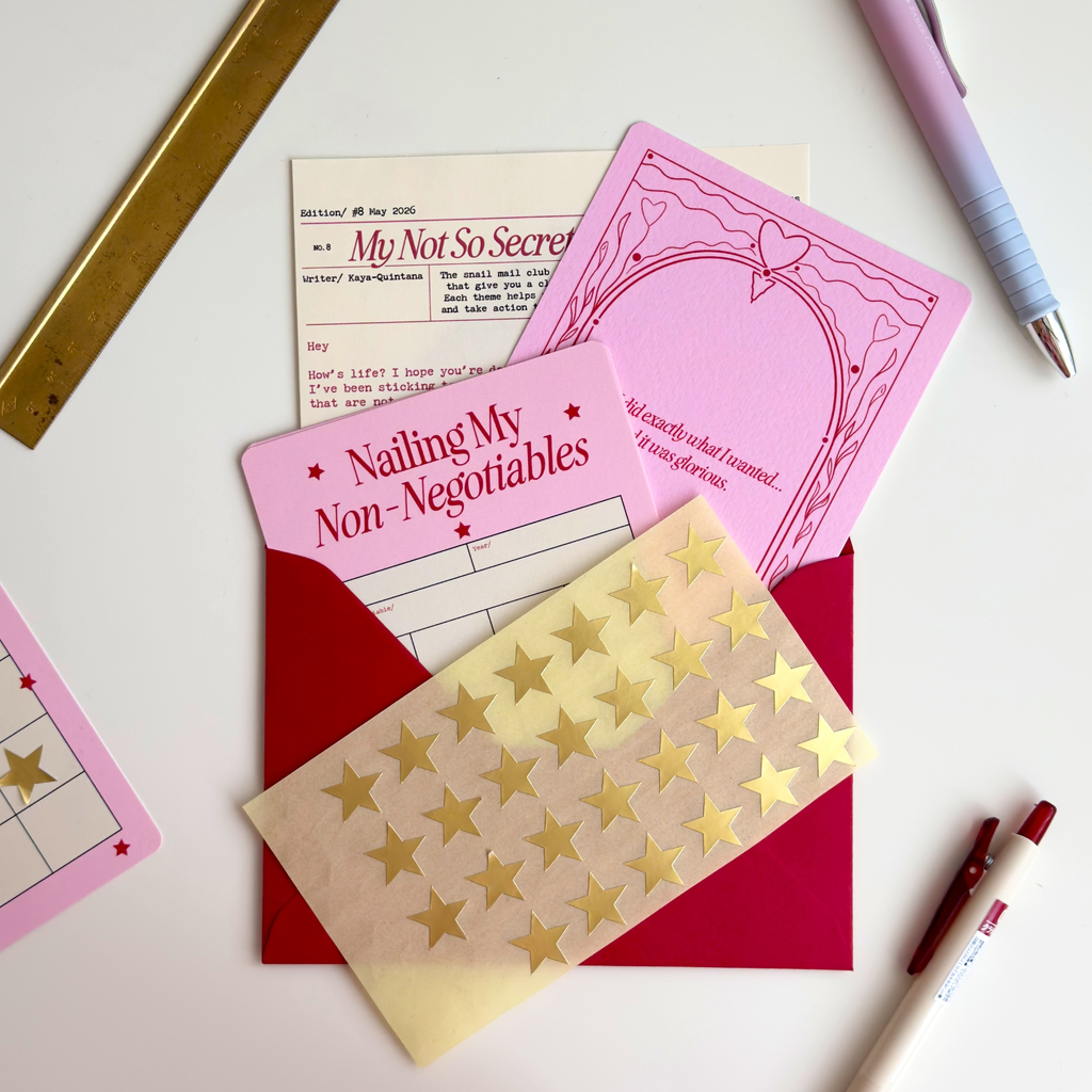 May Snail Mail Letter: Non-negotiables