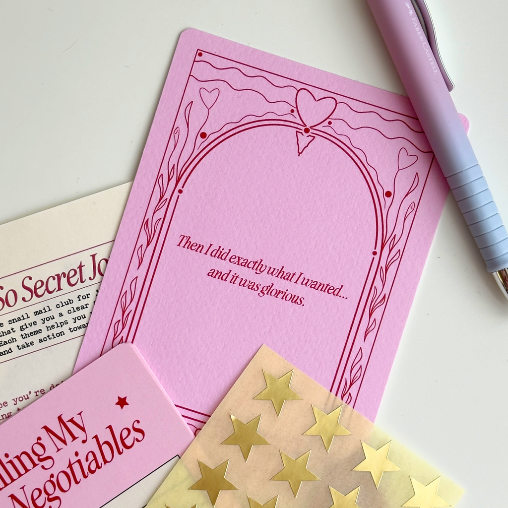 May Snail Mail Letter: Non-negotiables