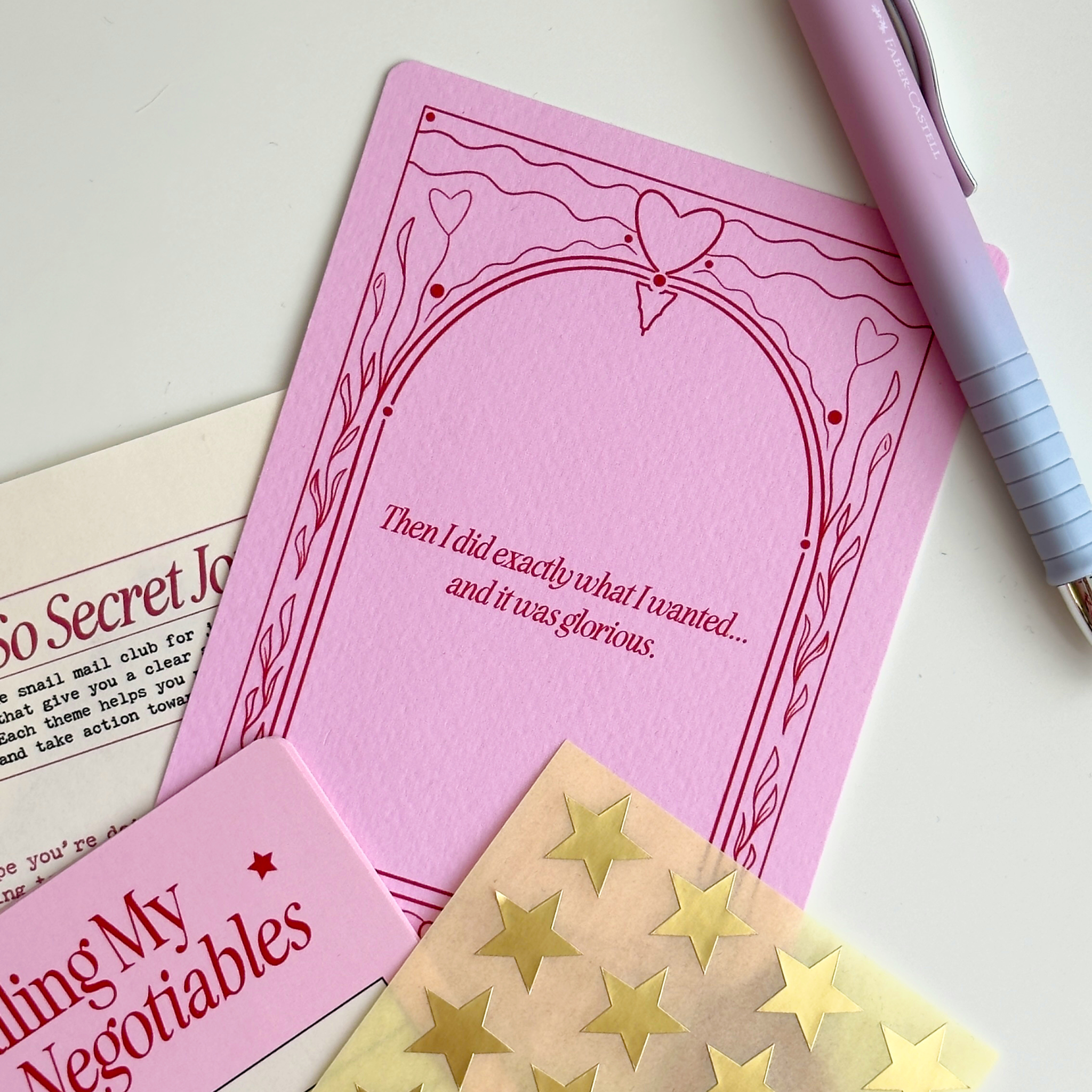 May Snail Mail Letter: Non-negotiables