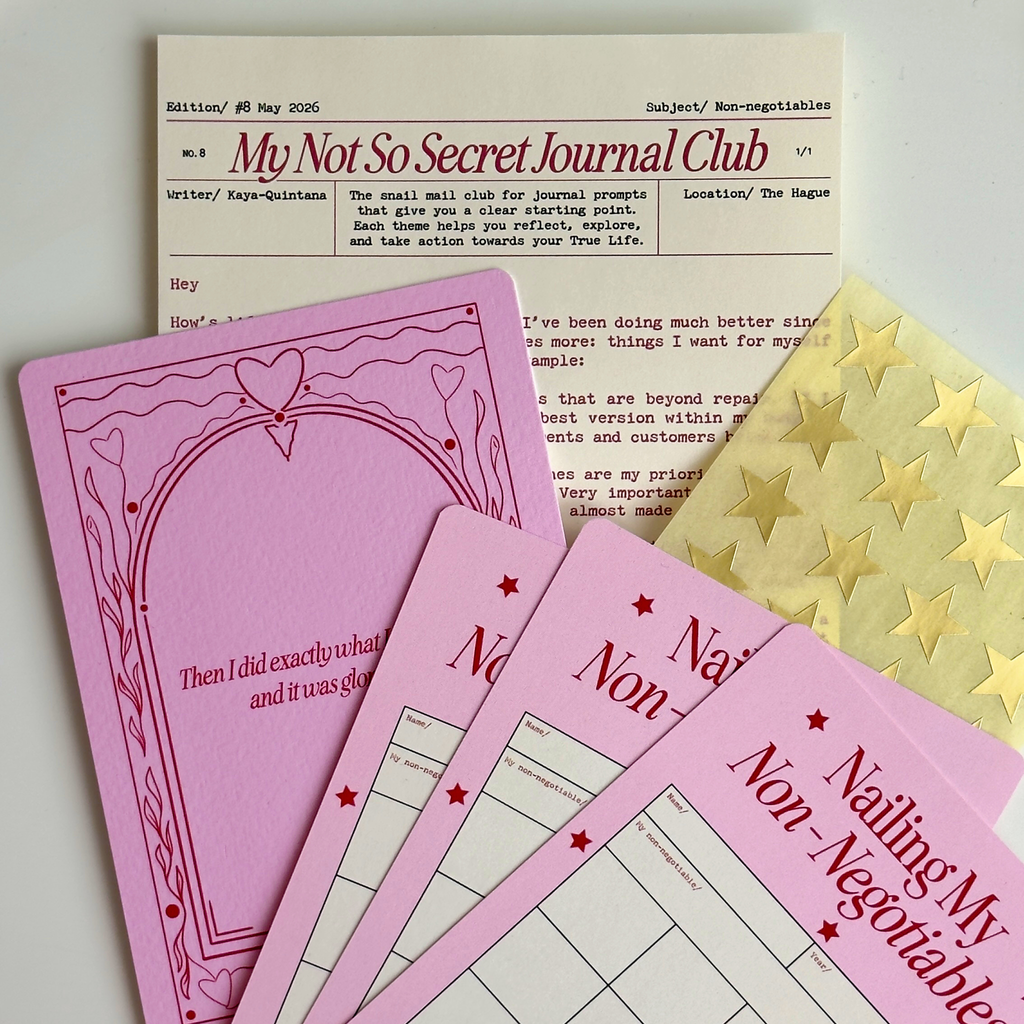 May Snail Mail Letter: Non-negotiables