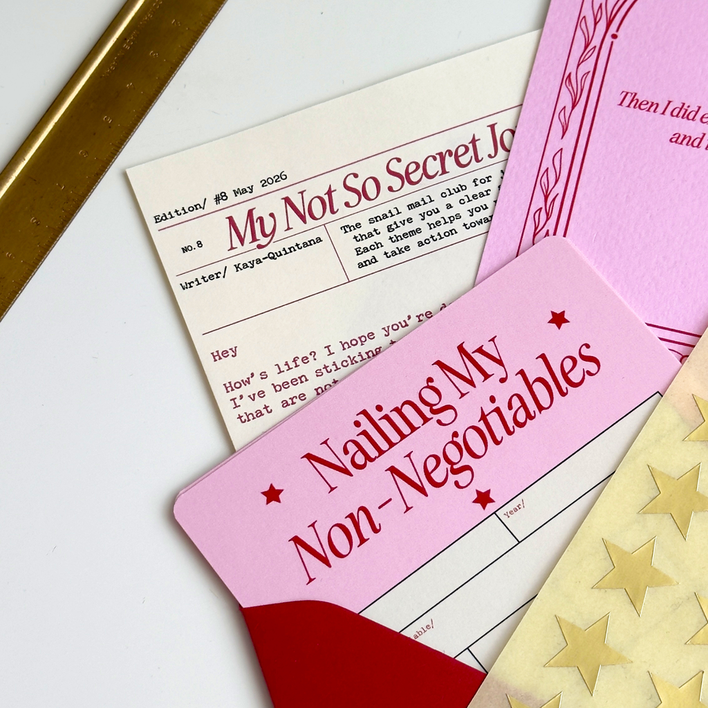 May Snail Mail Letter: Non-negotiables