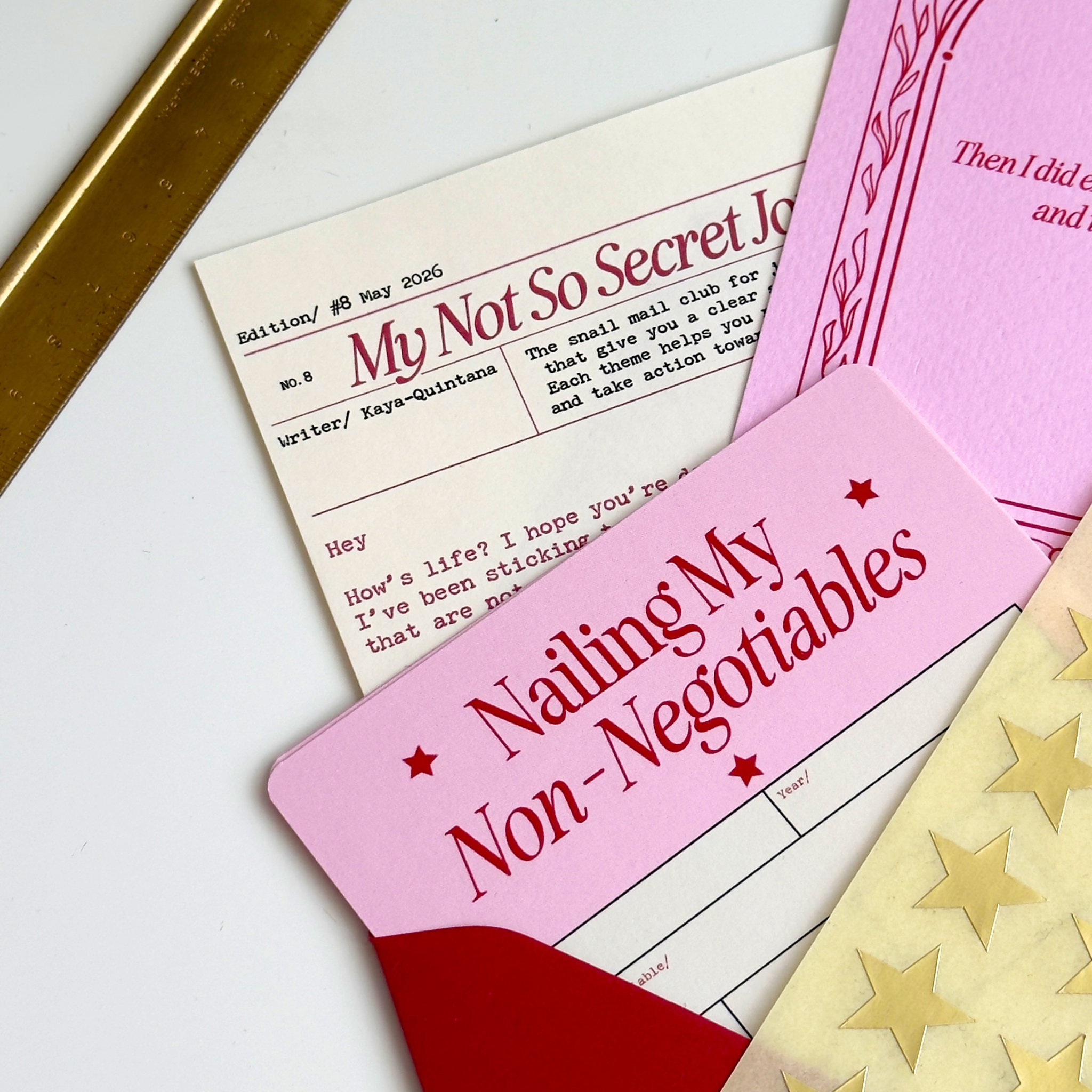 May Snail Mail Letter: Non-negotiables
