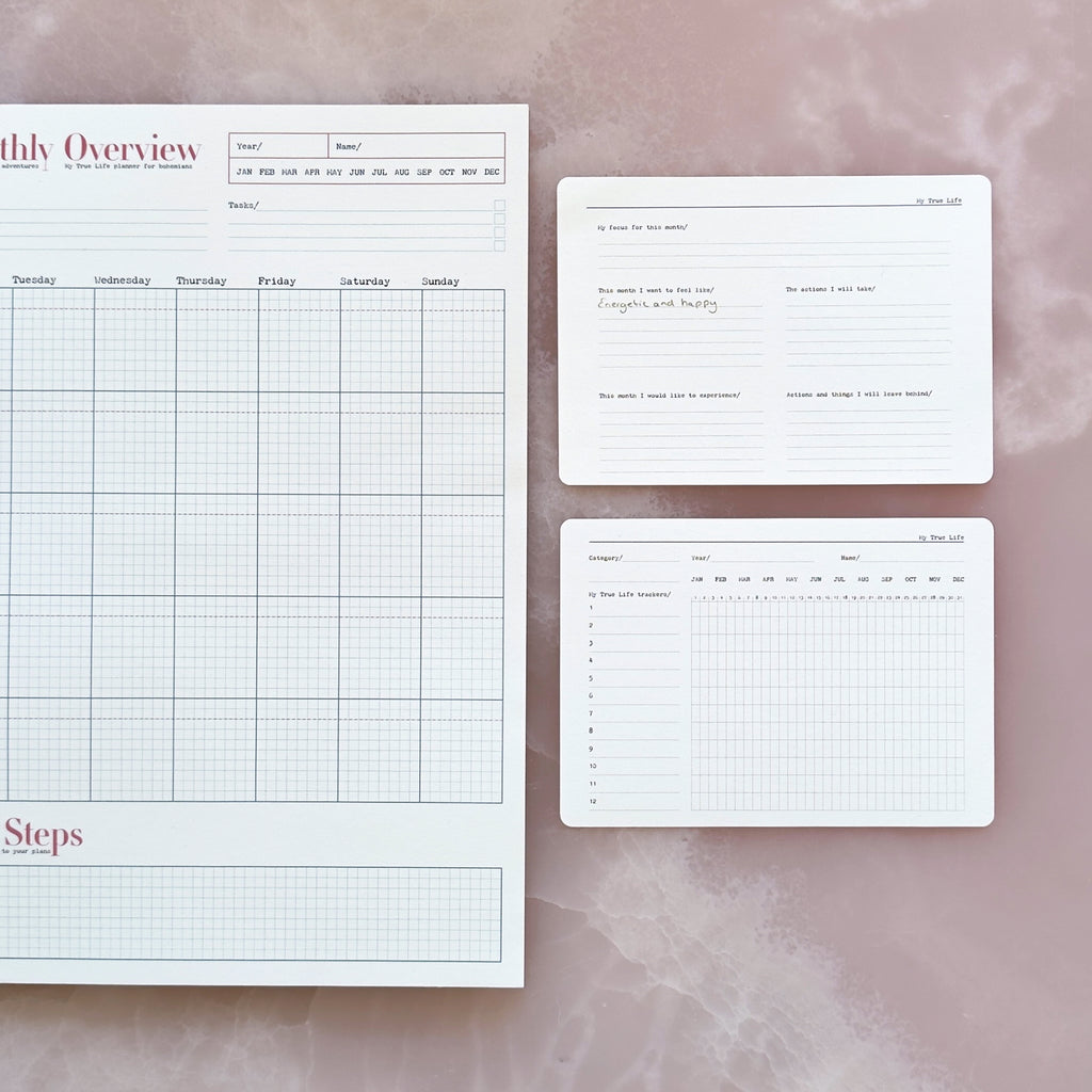 Monthly Planner Notepad A4