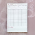 Monthly Planner Notepad A4
