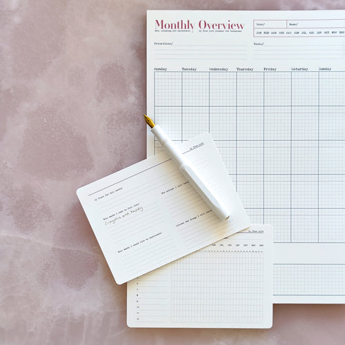 A4 Monthly Planner And A6 Habit Tracker Bundle