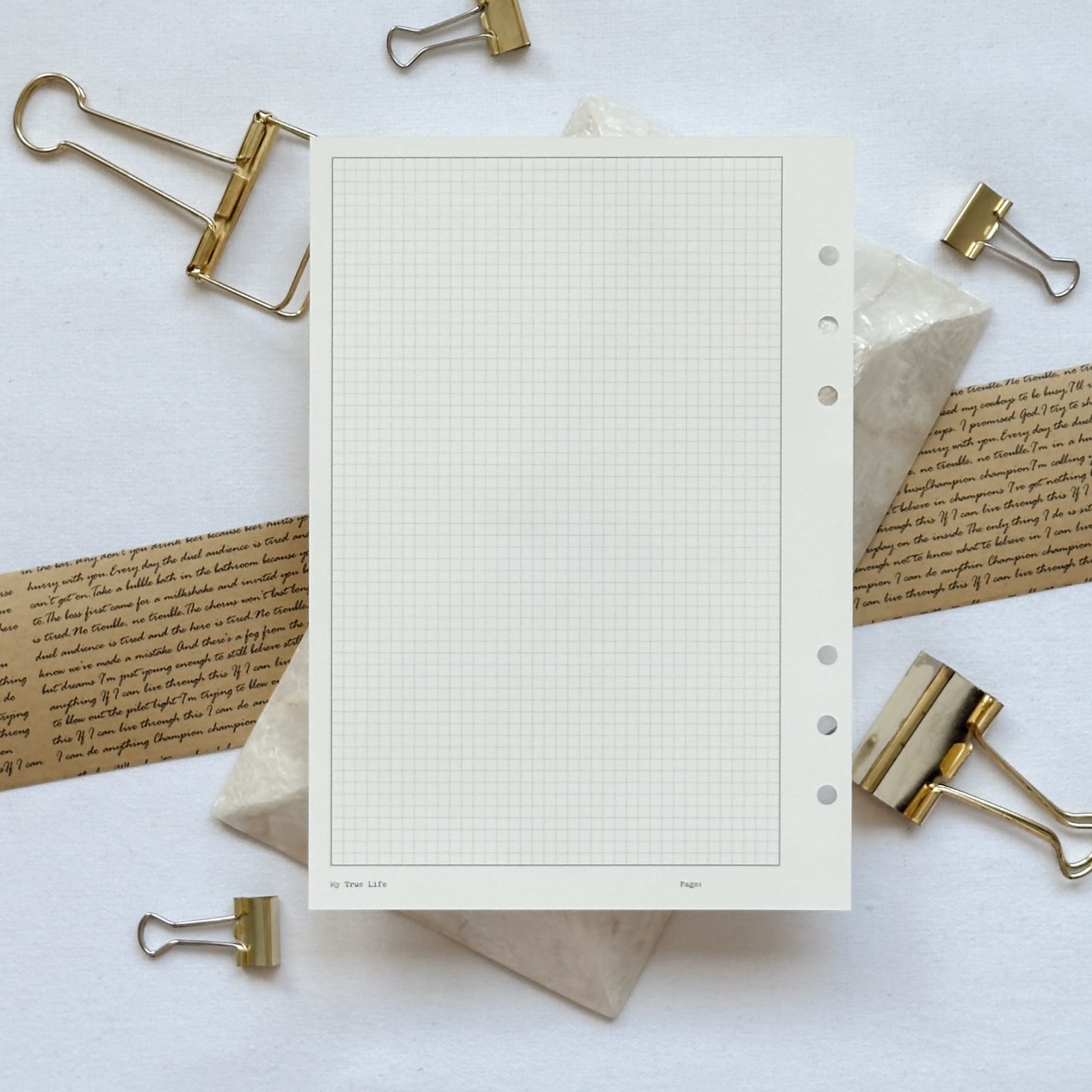 Commonplace Book Ring Binder Insert