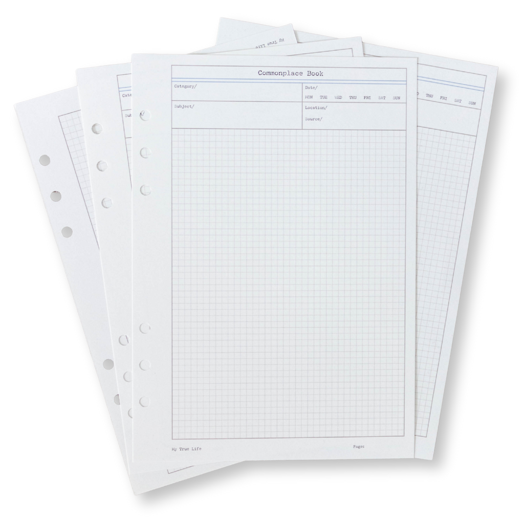 3-Pack Ring Binder Inserts - Graph, Lined And Dotted Pages