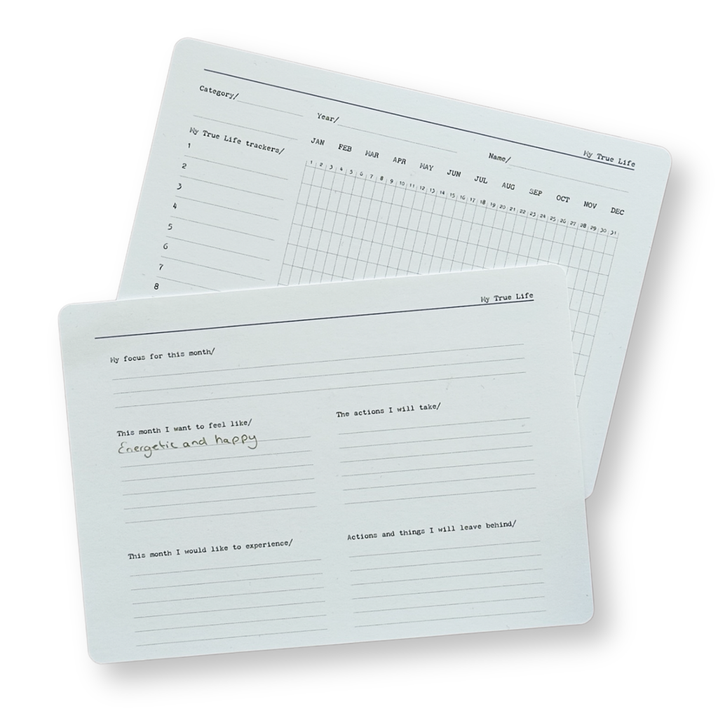 A6 Monthly Habit Tracker Cards