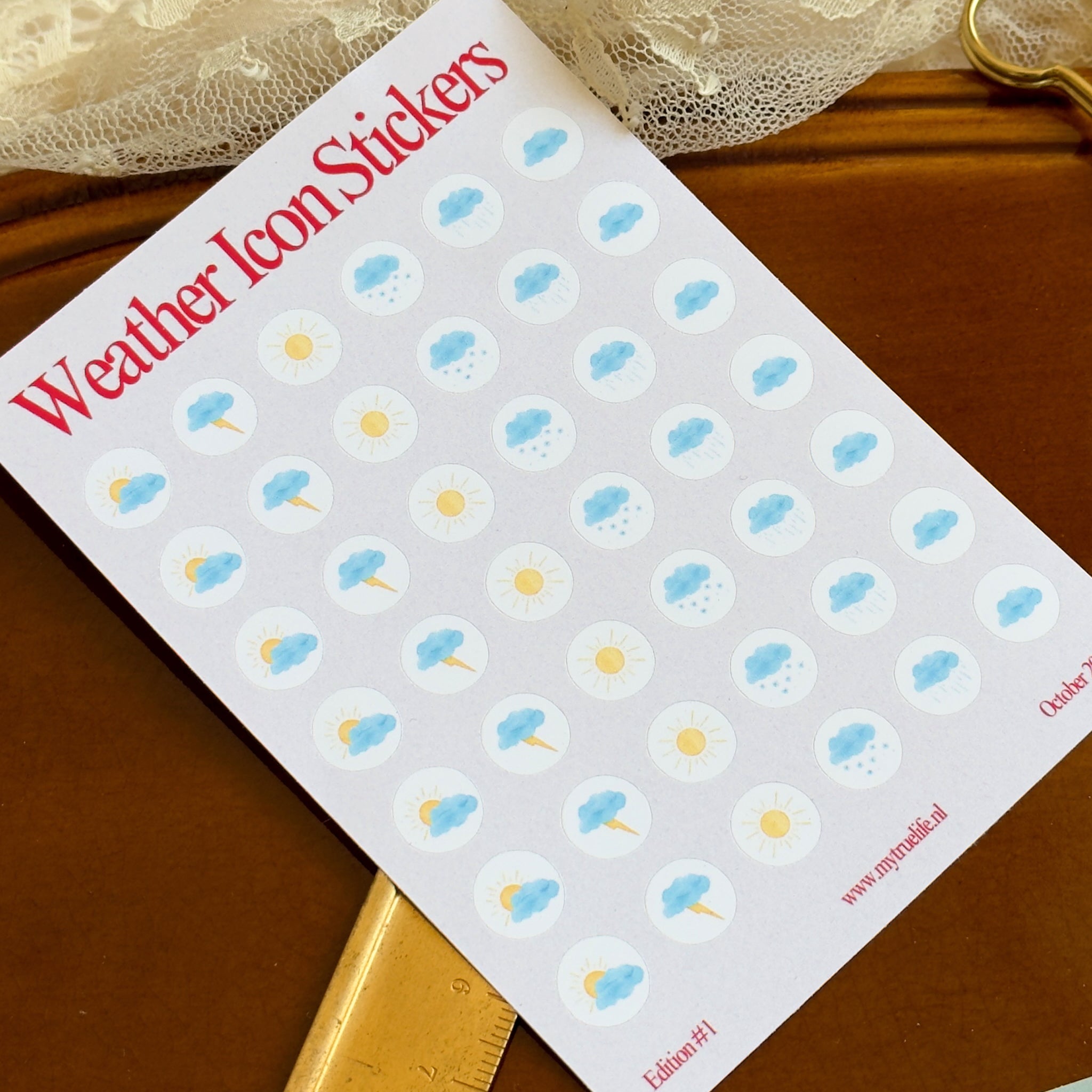 Mini Weather Icon Stickers