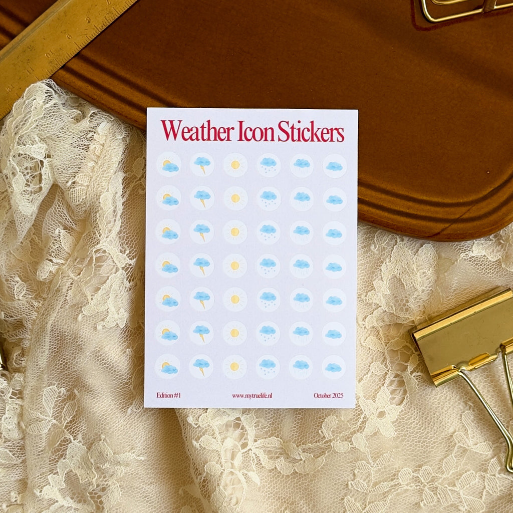 Mini Weather Icon Stickers