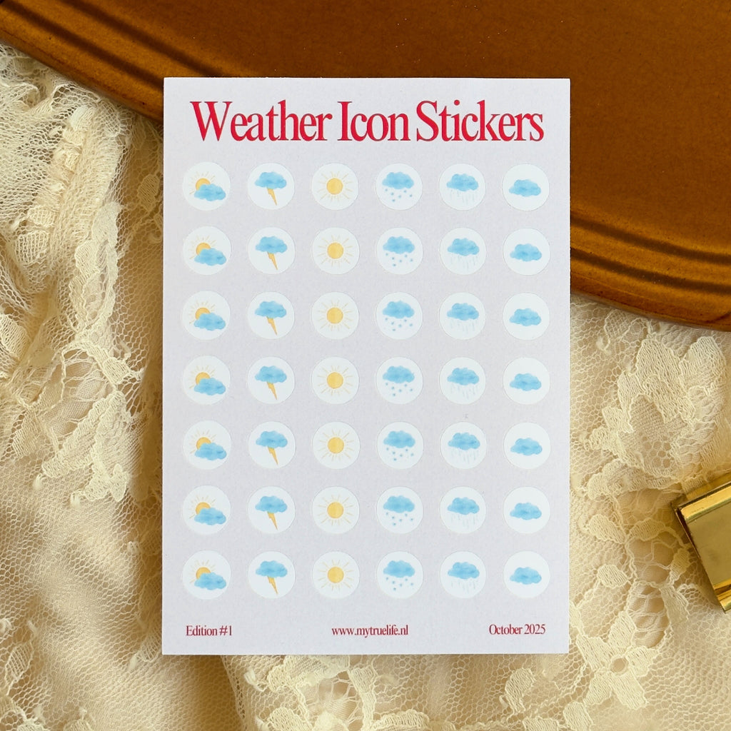 Mini Weather Icon Stickers
