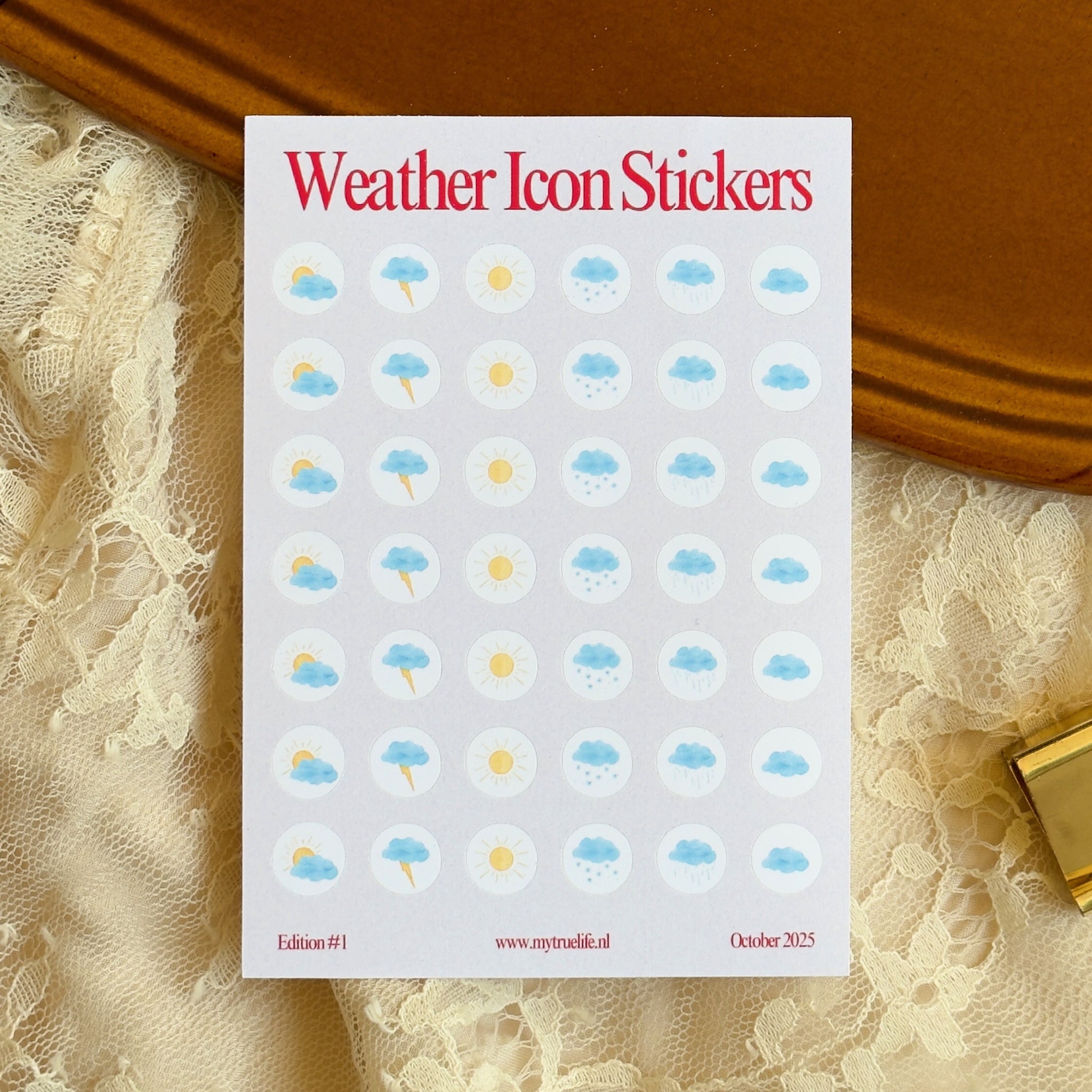 Mini Weather Icon Stickers