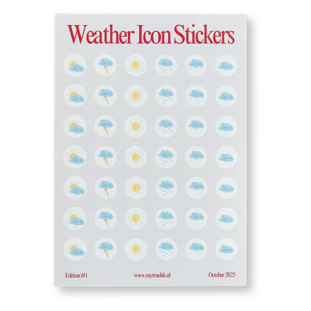Mini Weather Icon Stickers